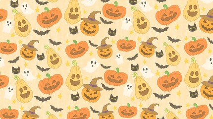 Fototapeta premium halloween pattern