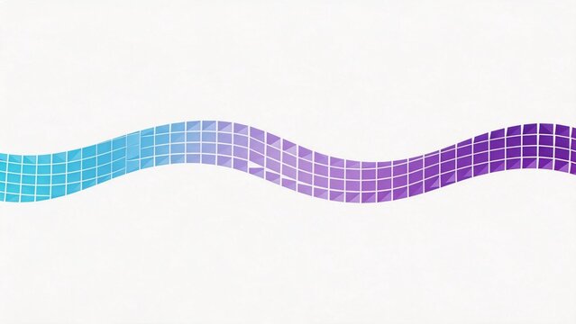 Colorful wave pattern of tiles