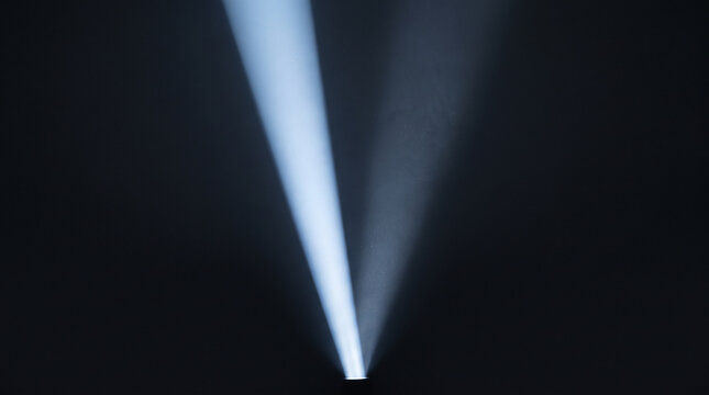 Light beam splitting into two diverging paths, alliance concept 