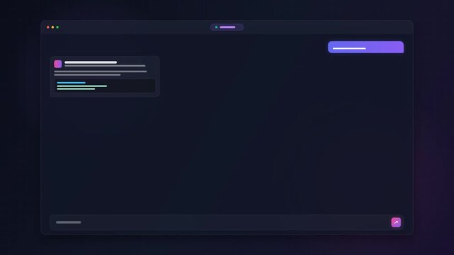 Animated of AI Copilot and Chat Interface
