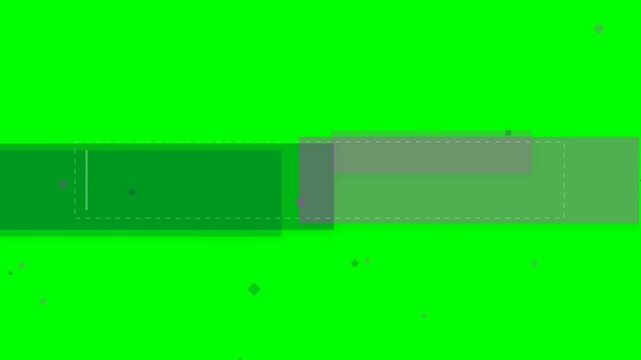 Abstract green background with geometric pixelated shapes.