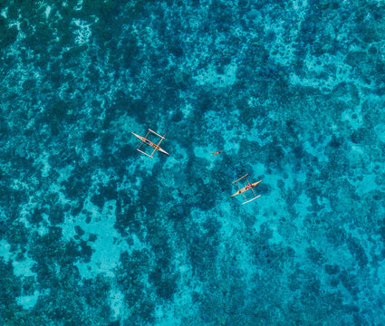 Bohol Island, Philippines &ndash; Aerial View of Tropical Island and Blue Ocean