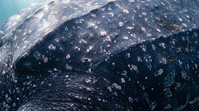 Leatherback sea turtle skin