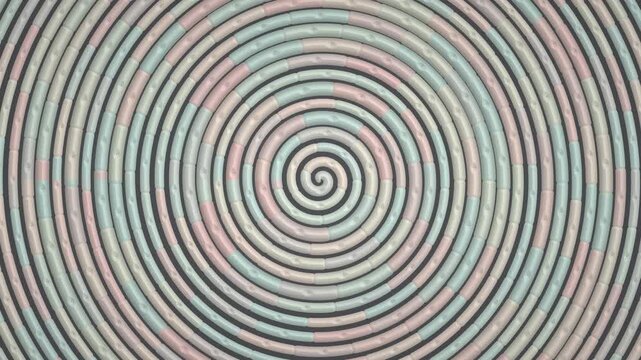 Hypnotic Spiral Optical Illusion Background Loop - Mesmerizing Visual Effect.