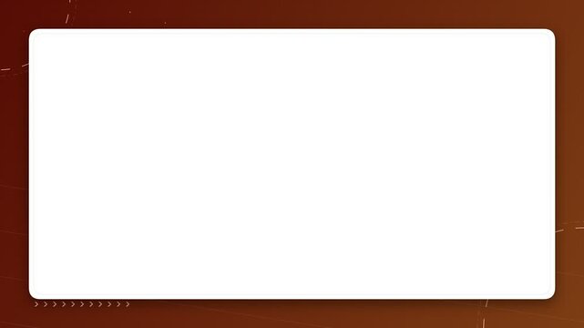 White rectangular frame on brown background with digital tech grid design elements
