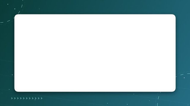 White rectangular frame on dark teal background with subtle digital tech grid lines