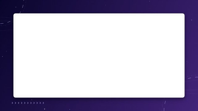 Blank white rectangular frame for video overlay