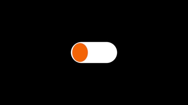 Switch on and switch off button. Power digital button. Turning on-off animation. power off / on button animation technology concept animation.