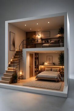 Modern Two Story Duplex Home Interior Design
