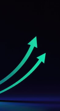 A conceptual graphic showing momentum and the initiation of a new strategy, moving upward toward future success and growth ,project ,solution ,breakthrough