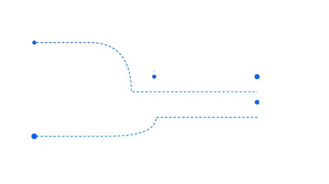 Minimalist Blue Line Animation
