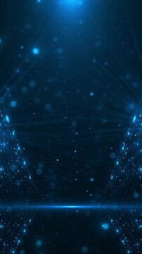 Bright cyan numbers flow through diagonal digital paths around spacious copy space, forming a modern 19 scene for encryption, programming, information transfer, intelligence, and data systems.