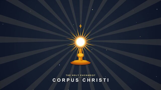 Radiant Golden Monstrance Shining Brightly with Sacred Symbolism on Dark Background