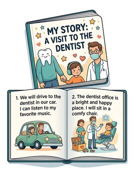 Childrens storybook about a positive visit to the dentist