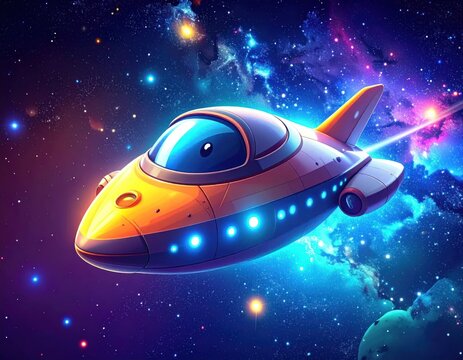 rocket in space