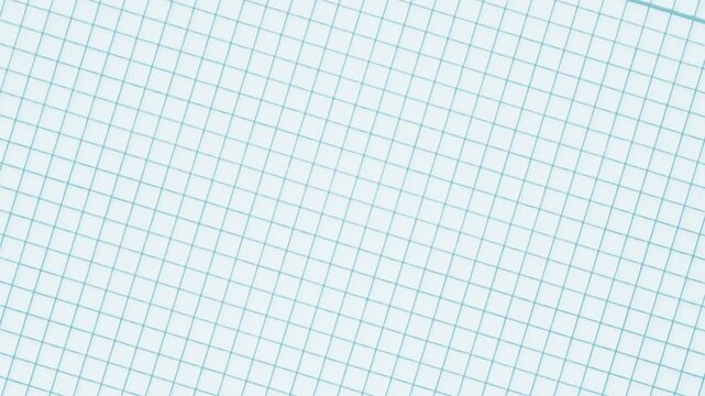Seamless Graph Paper Grid Background Loop Animated for Education Design and Creative Projects