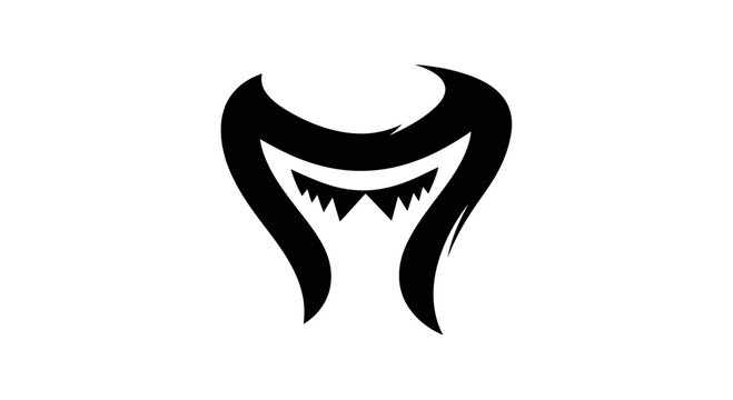 Venom Symbiote Black Graphic Emblem.