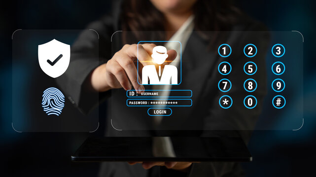 A multi factor authentication system for digital security and access control. Using passwords, biometrics, and PIN codes for secure user login. Motif