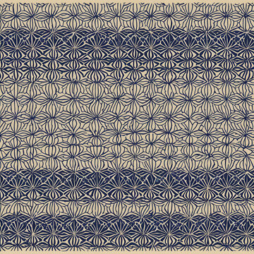 Seamless Japanese Traditional Pattern Of Asanoha Hemp Leaf Geometric Design