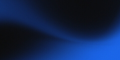 Obraz premium Blue black grainy gradient background with light and shadow soft transition. 