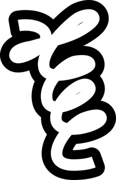 Spiral and swirl bold line. Design decoration