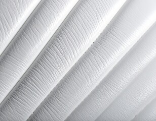 Fototapeta premium Close-up of White Padded Leather Texture with Diagonal Ribbing
