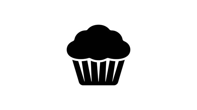 Sweet muffin icon graphic symbol food treat