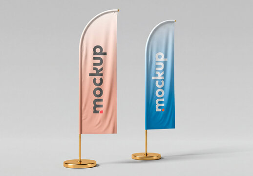 Feather Flag Promotional Mockup