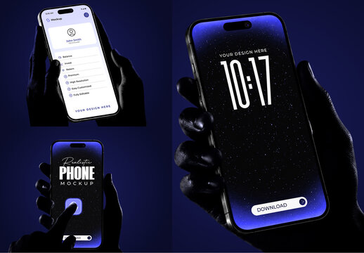 Multi View Smartphone Mockup