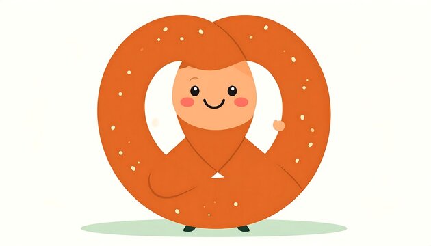 Cute cartoon jack-o-lantern with happy face design.