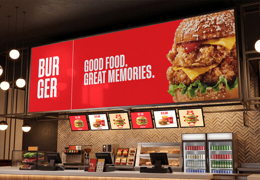 Resturent Billboard Mockup