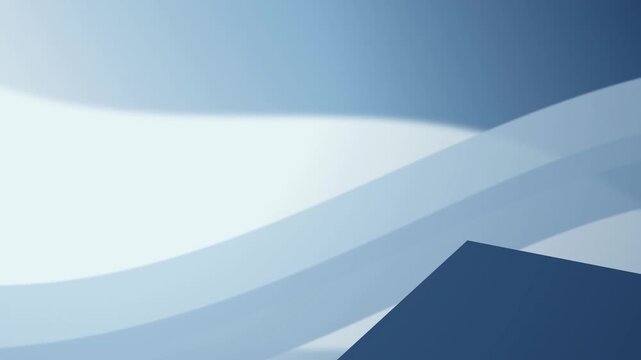 Dark blue polygonal planes and sweeping bands of light in a seamless loop