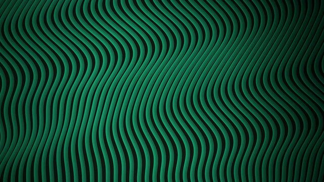 Green vertical wavy lines undulate in a seamless loop