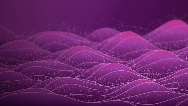 Layered digital waves rise and fall in a seamless loop
