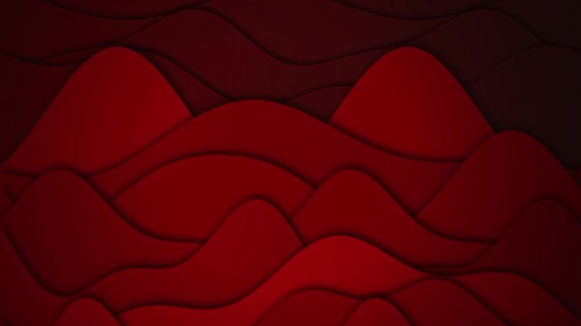 Layered wave like curves drift in a seamless loop