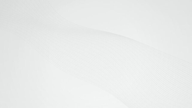 Light grey line ribbon flows diagonally in a seamless loop