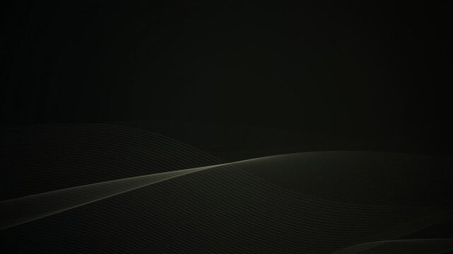 Muted olive green lines flow in a gentle seamless loop