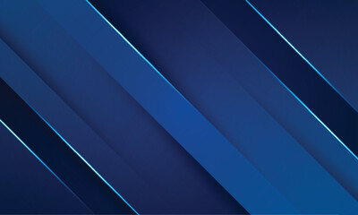 Obraz premium Abstract dark blue futuristic diagonal line glowing overlapping Banner template horizontal background