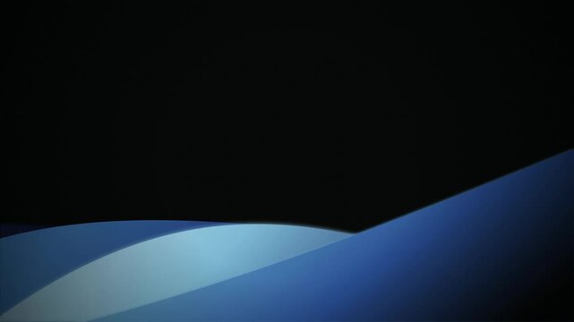 Stylized rolling hills of curved geometric layers flow in a seamless loop