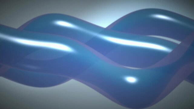 Two blue helical DNA waves flow in a seamless loop