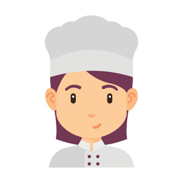 Chef Woman Avatar Flat Icon