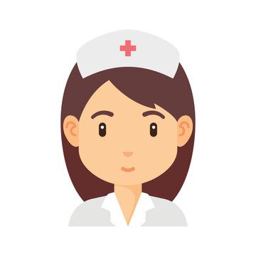 Nurse Woman Avatar Flat Icon