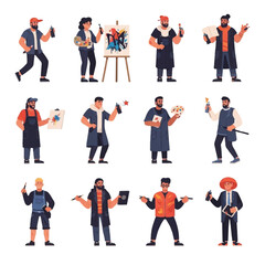 Obraz premium Various Occupations and Professions People.