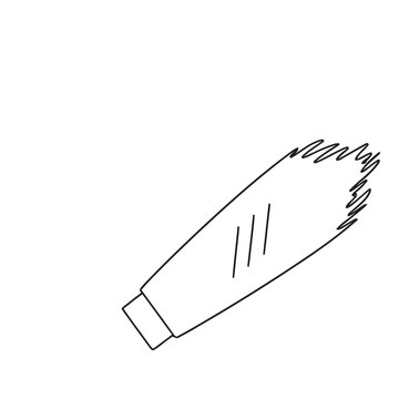 Stylized illustration of a feather
