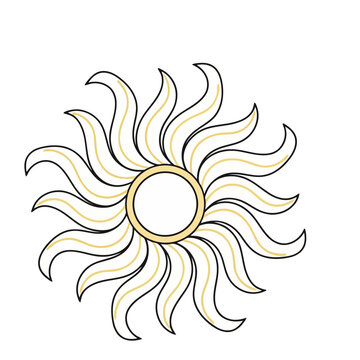 Stylized Sun Icon