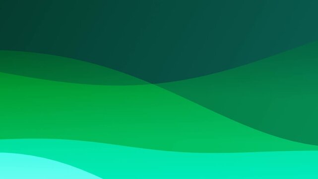 Elegant abstract background with smooth flowing green waves. This seamless fluid motion graphic loop is perfect for eco-friendly designs and presentations.