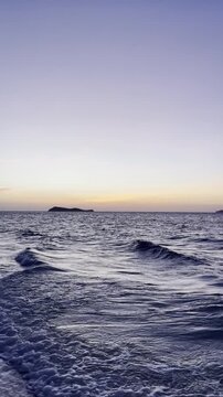 Calm Ocean Waves at Sunset
