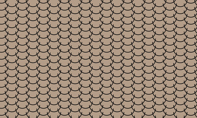 abstract black outline fish scale pattern design can be used print, cover, background, banner, poster. © shajada