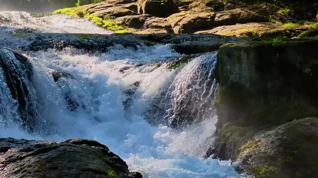 夏の菊池渓谷　四十三万滝