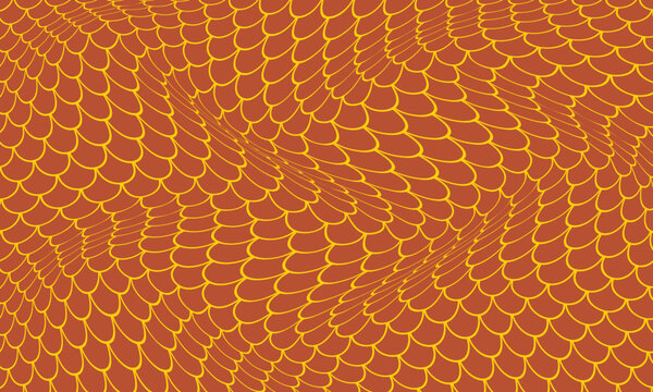 abstract outline fish scale wave pattern art perfect for banner poster background.